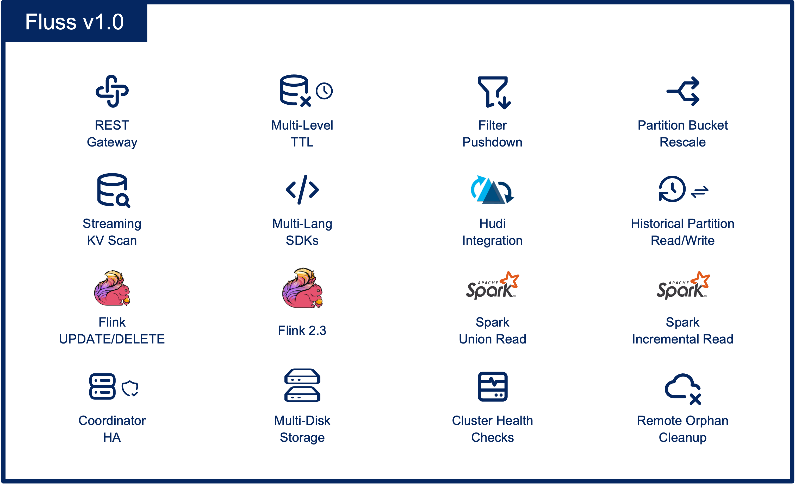 Fluss 1.0 features